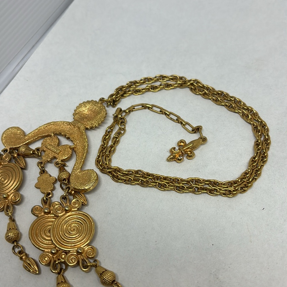 Stupendous Vendome Etruscan Revival necklace - Picture 9 of 13